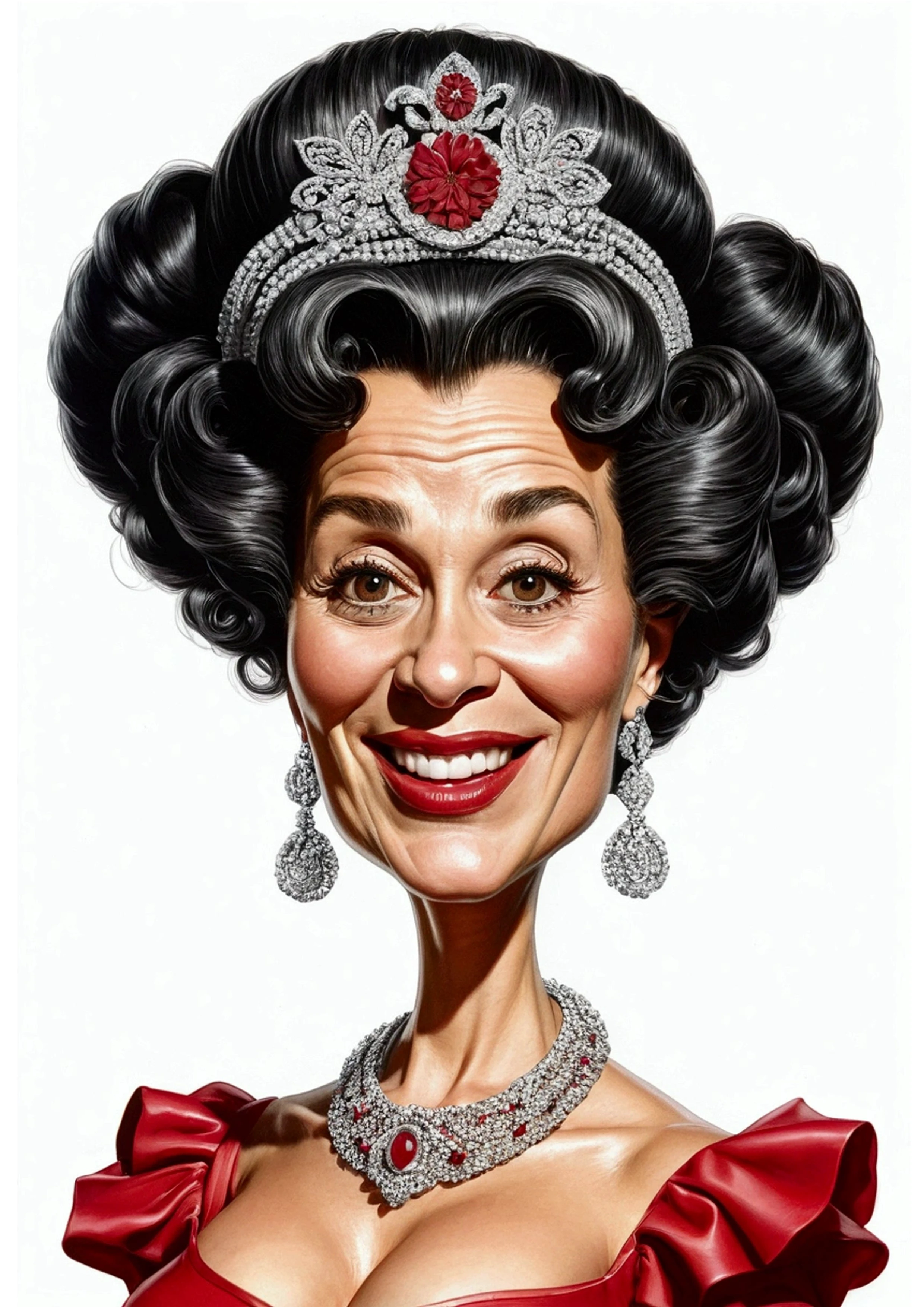 Caricatura da Rainha Elizabeth II