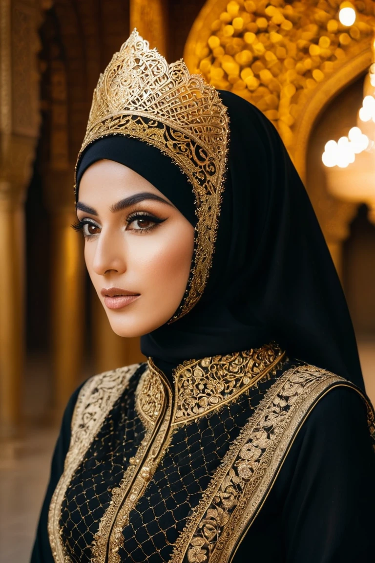 Gilded Grace: A Portrait of Cultural Elegance