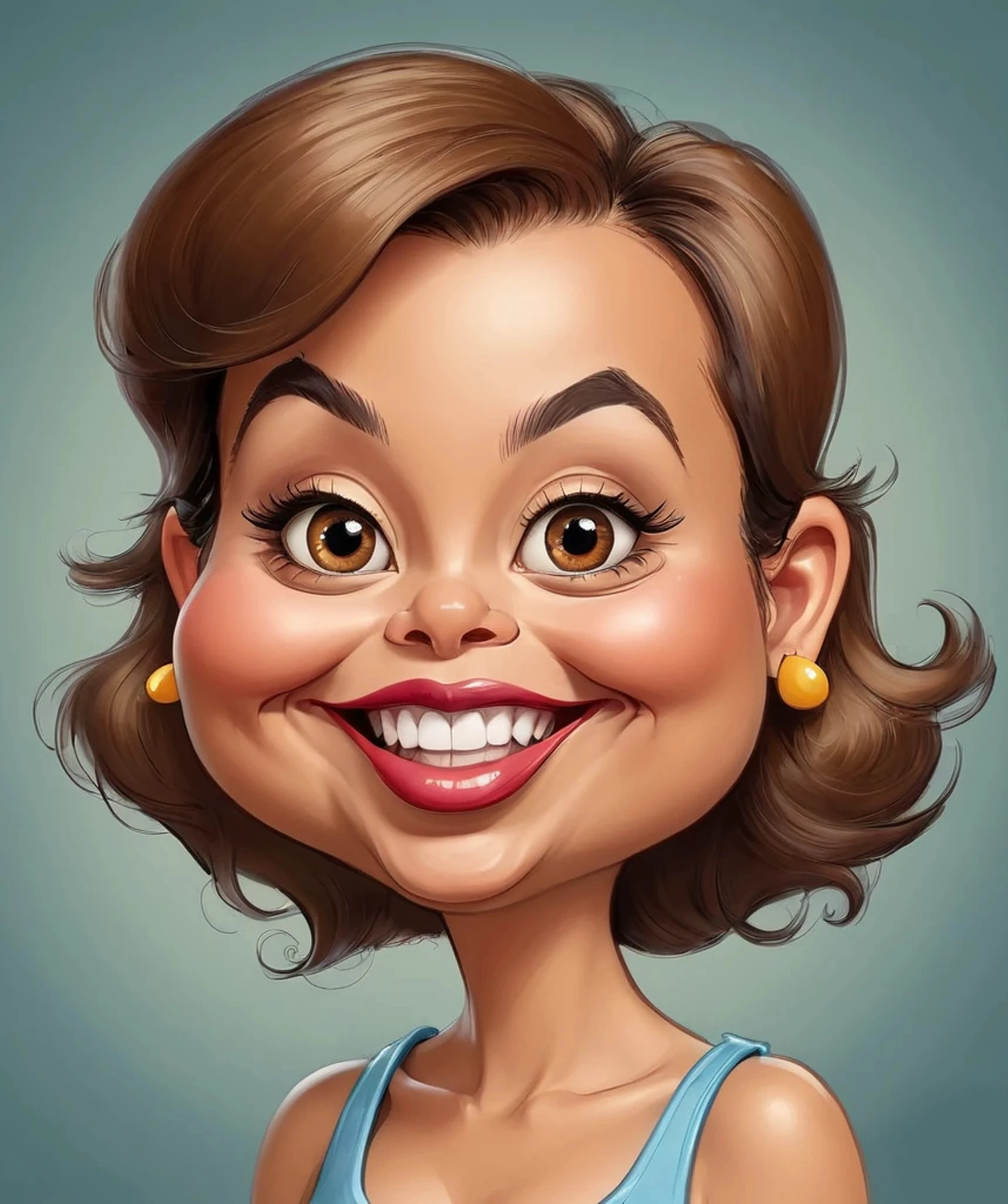 Caricatura engraçada de Dilma Rousseff Ex-Presidenta do Brasil