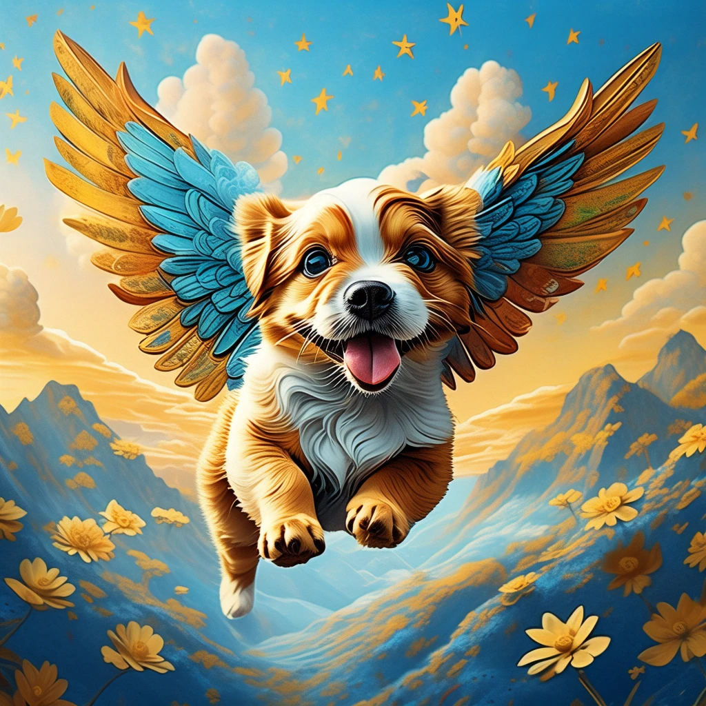 Flying Puppy/飞天小狗/飛んでいる子犬