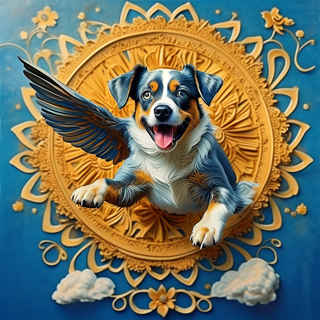 Flying Puppy/飞天小狗/飛んでいる子犬
