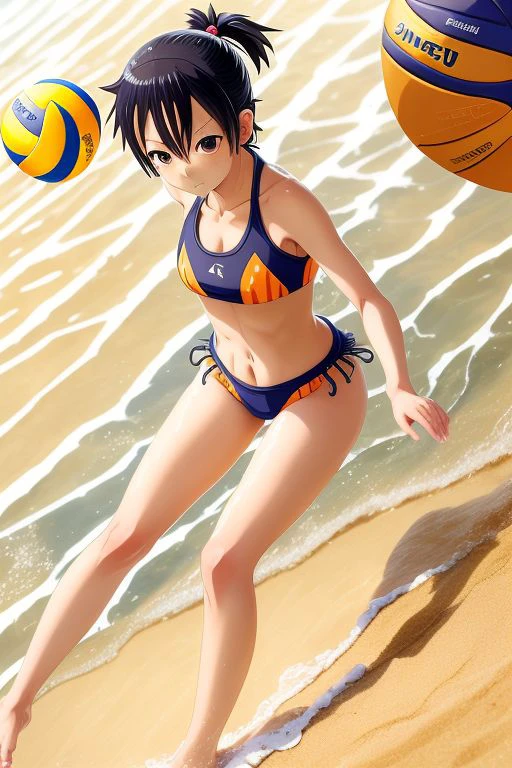 Anime Beach Volley Ball