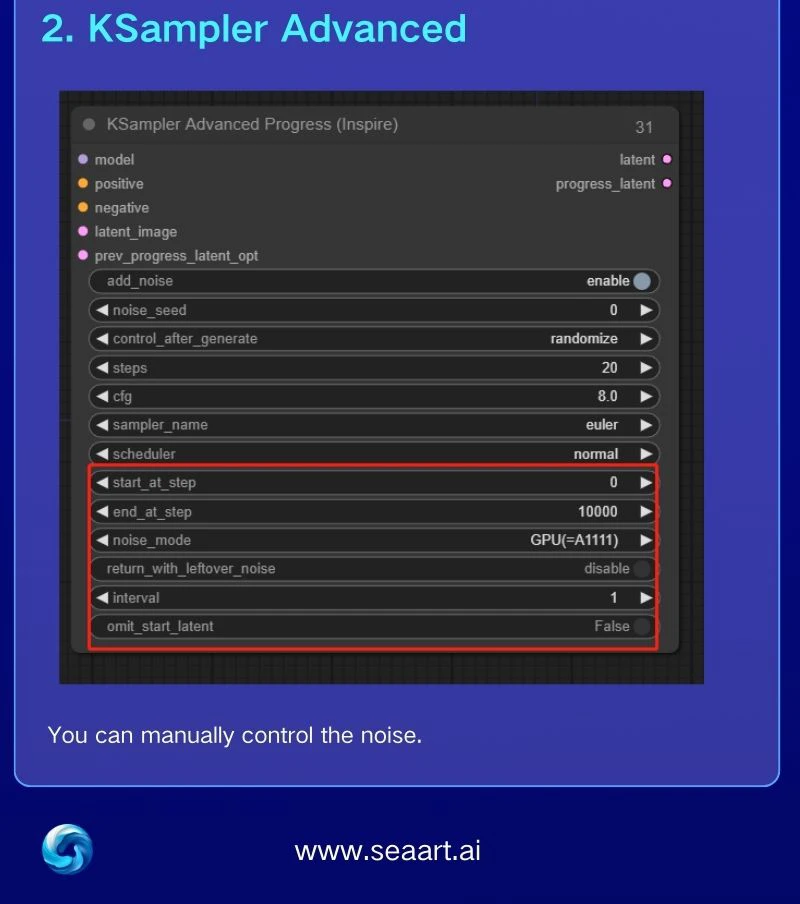ComfyUI Core Nodes（Mask+Sampler）
