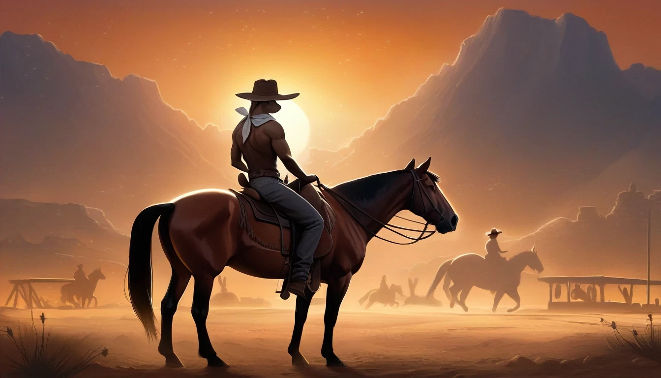 （0722）Today's challenge theme：Western Cowboy/西部牛仔/西部のカウボーイ
