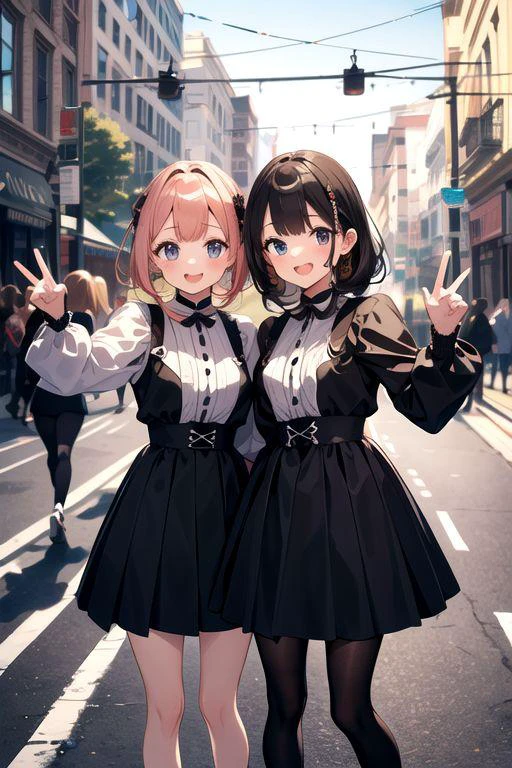 Two Girls In the Street