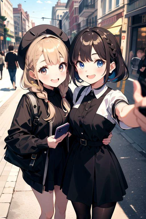 Two Girls In the Street