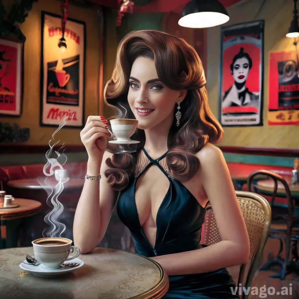 A mesmerizing Moscow café tableau