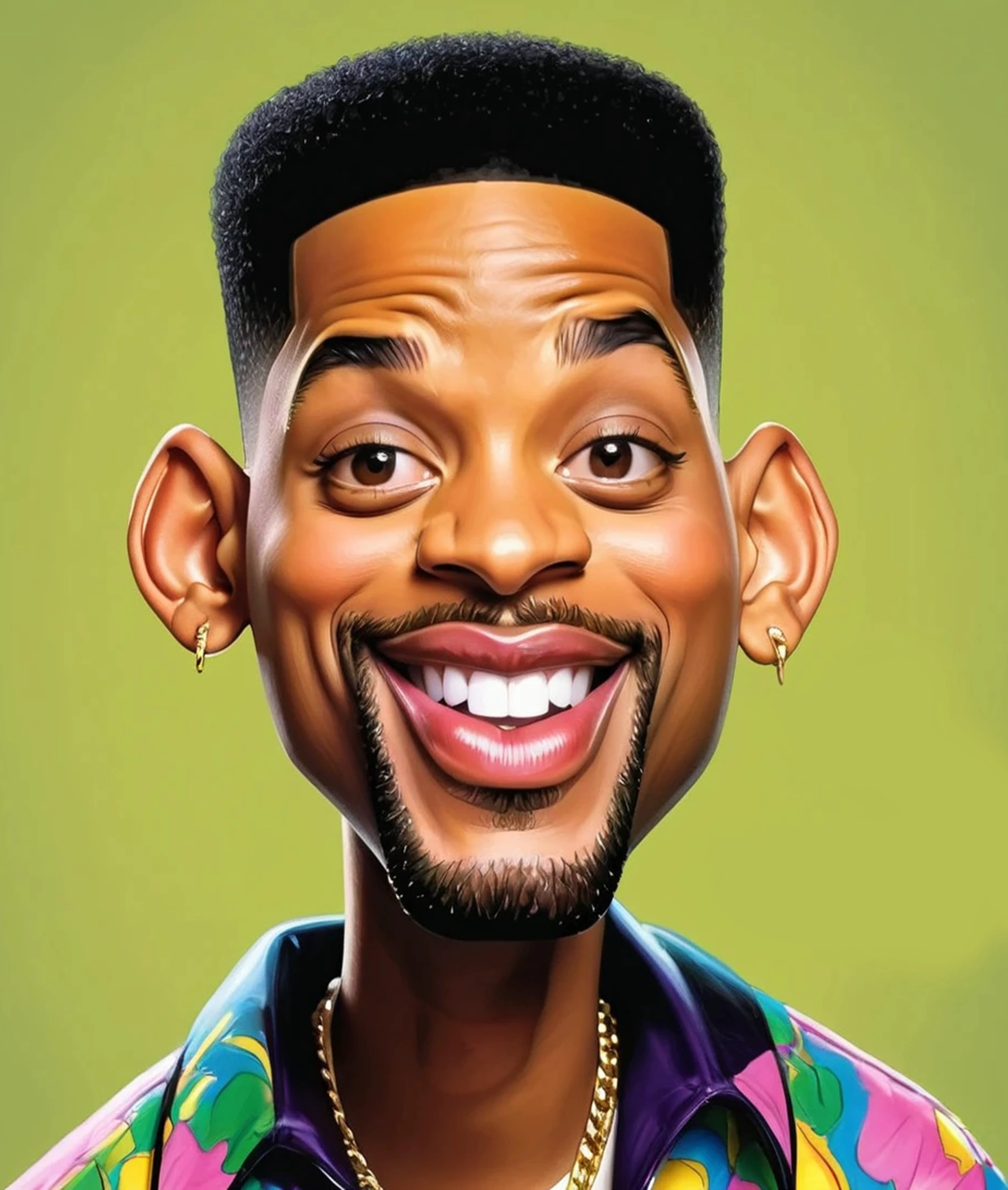 Caricatura engraçada de The Fresh Prince of Bel-Air