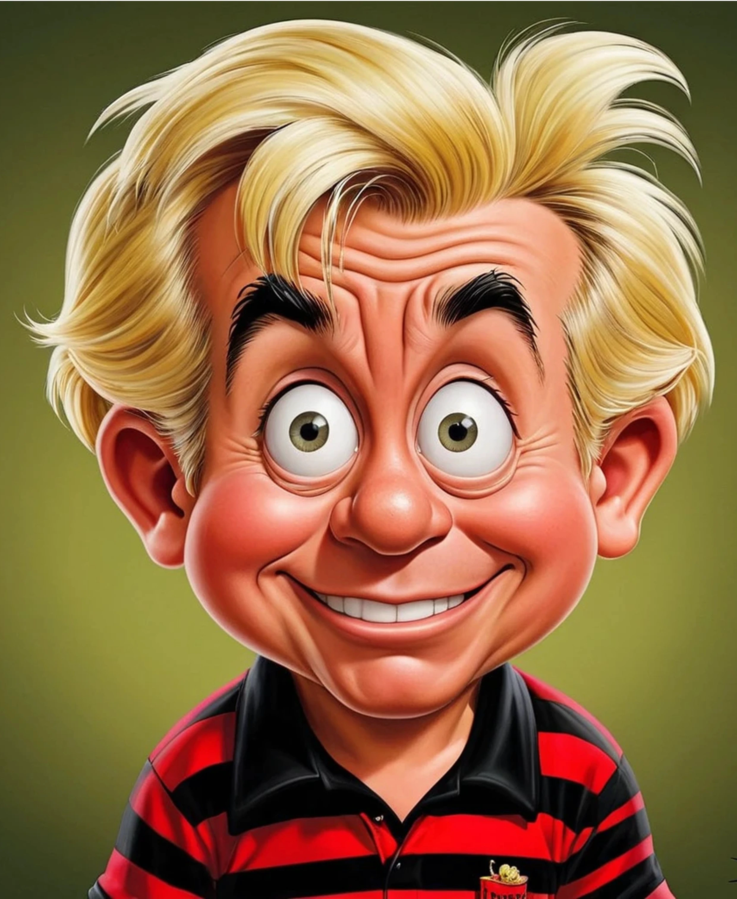 Caricatura de Dennis, o pimentinha