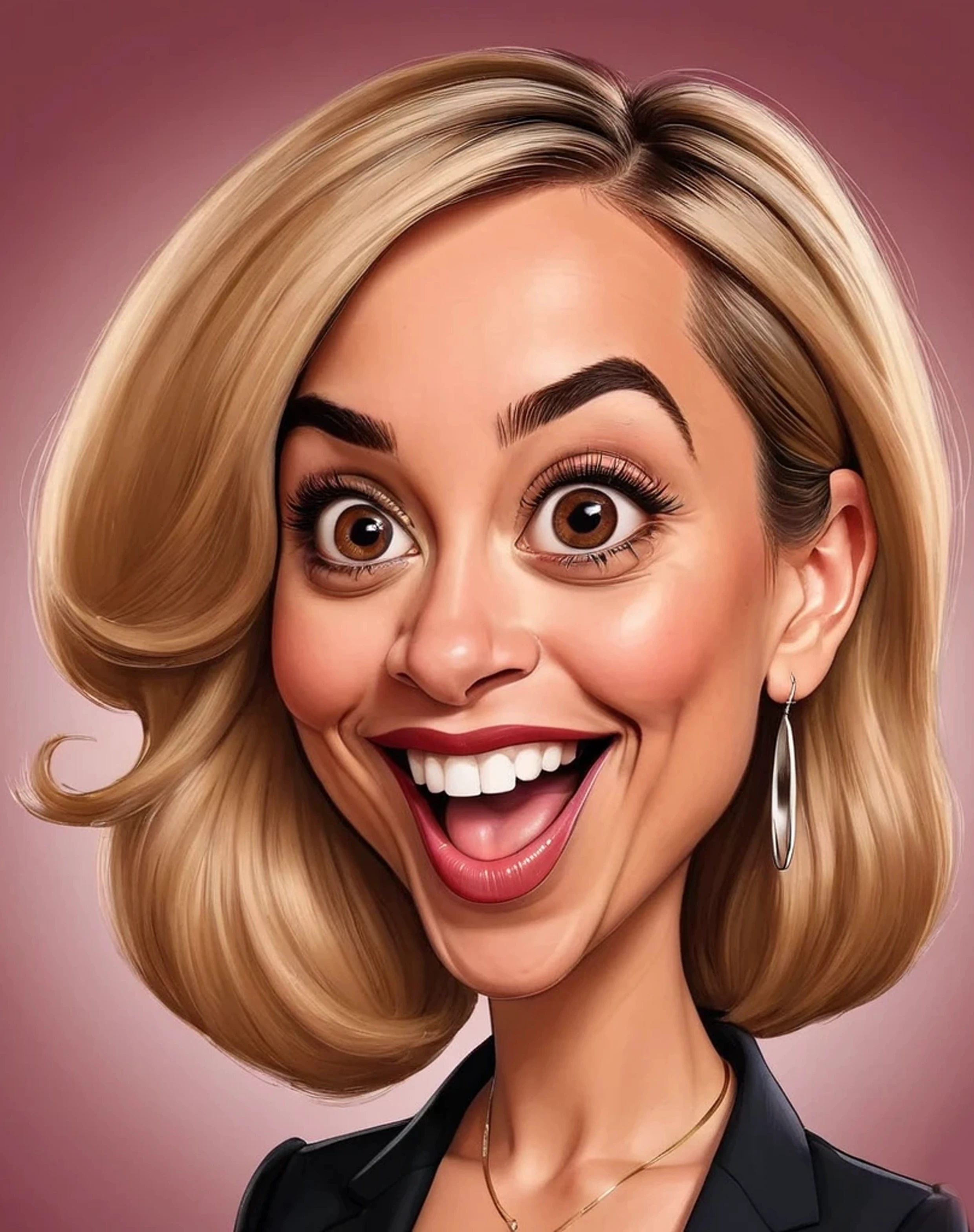 Caricatura engraçada de Pepper Potts