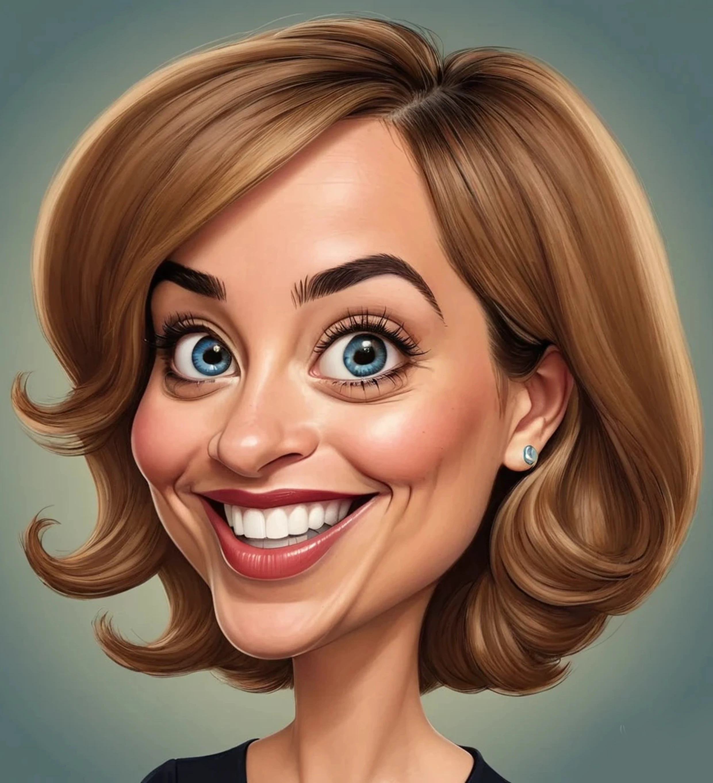Caricatura engraçada de Pepper Potts