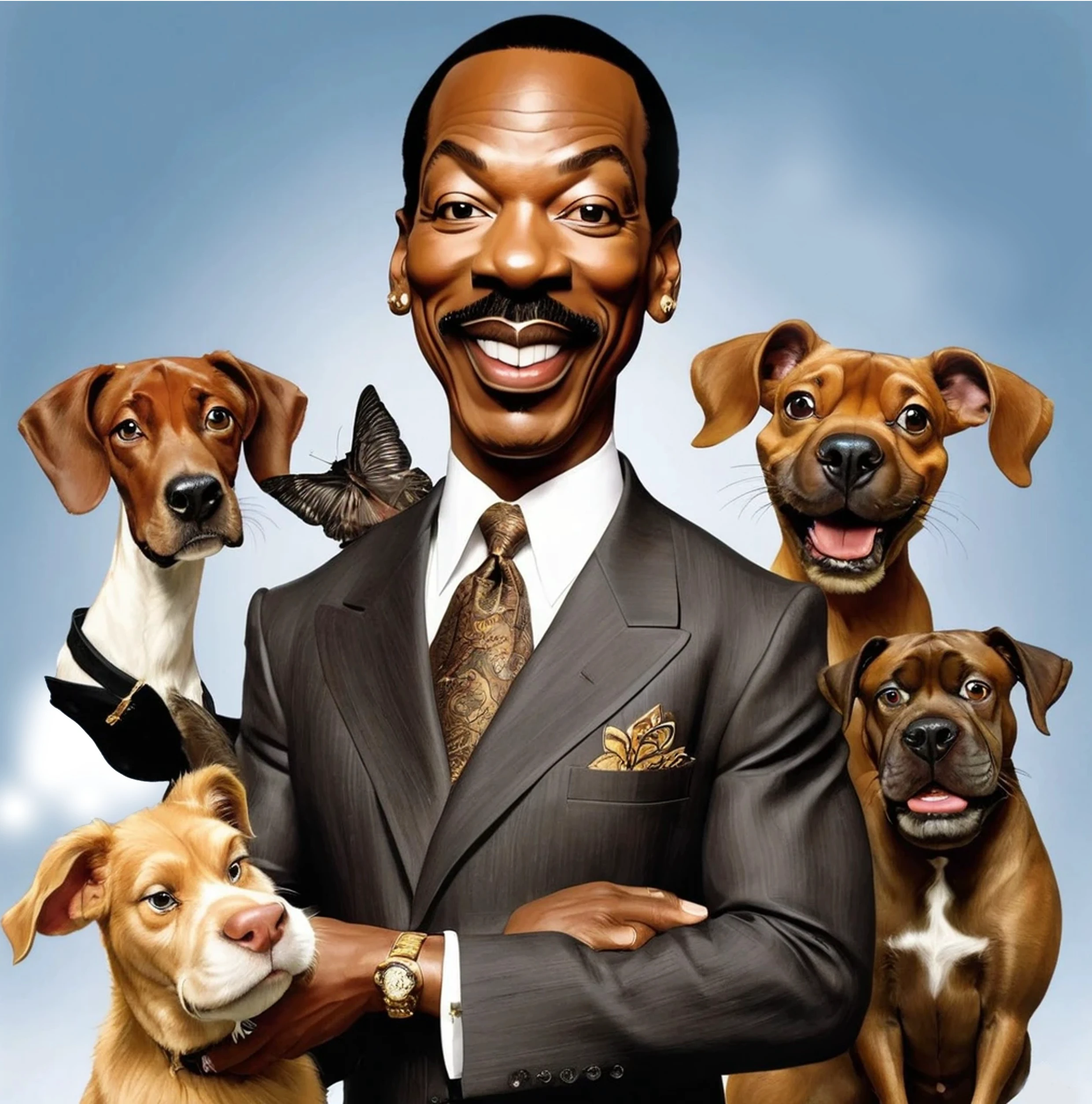 Caricatura engraçada de Dr. Dolittle