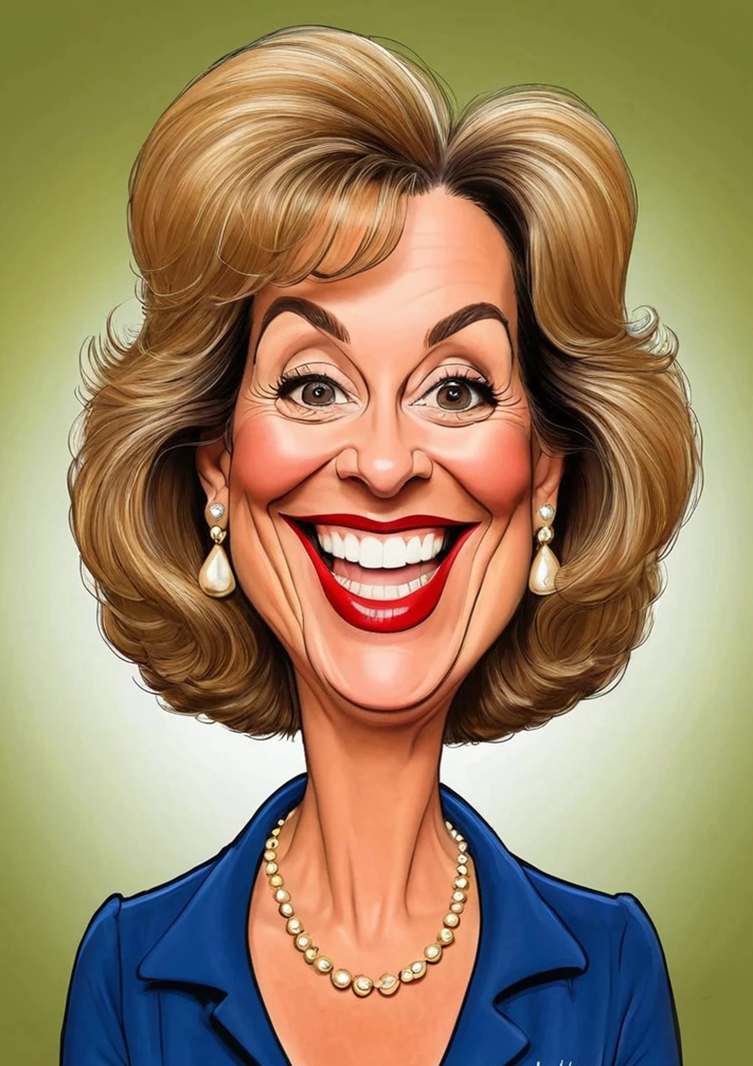 Caricatura engraçada de Debbie Callahan