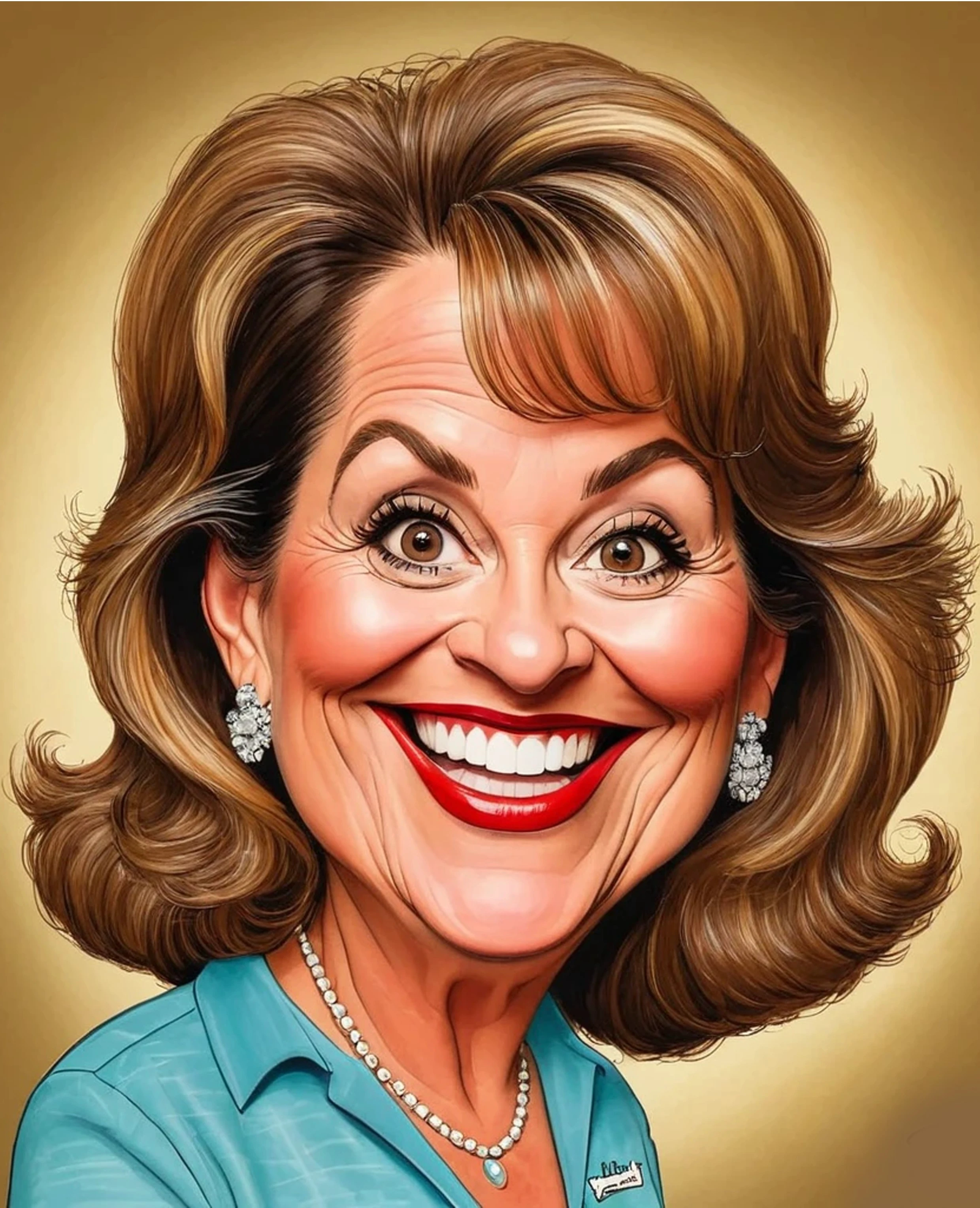 Caricatura engraçada de Debbie Callahan