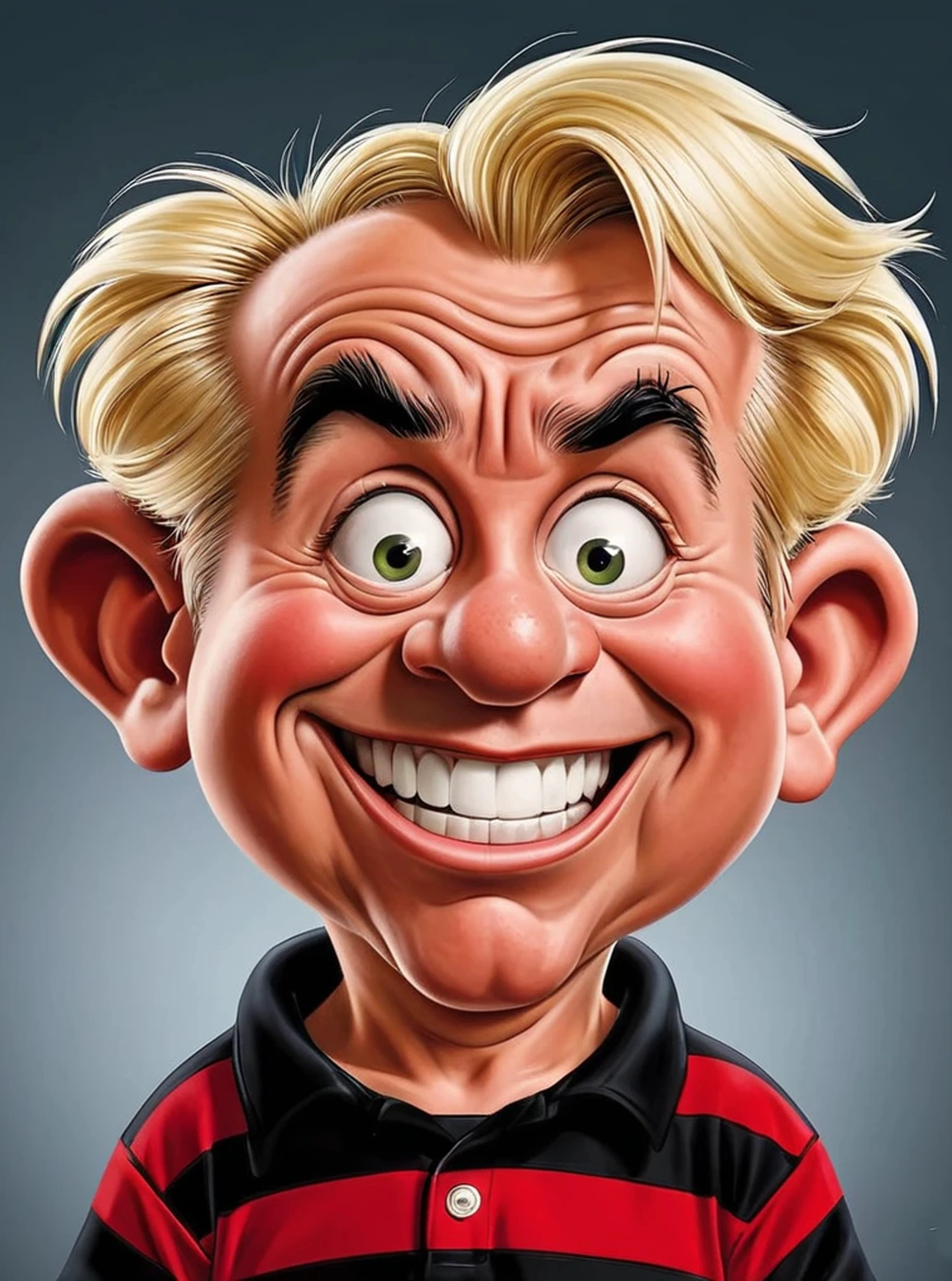 Caricatura de Dennis, o pimentinha