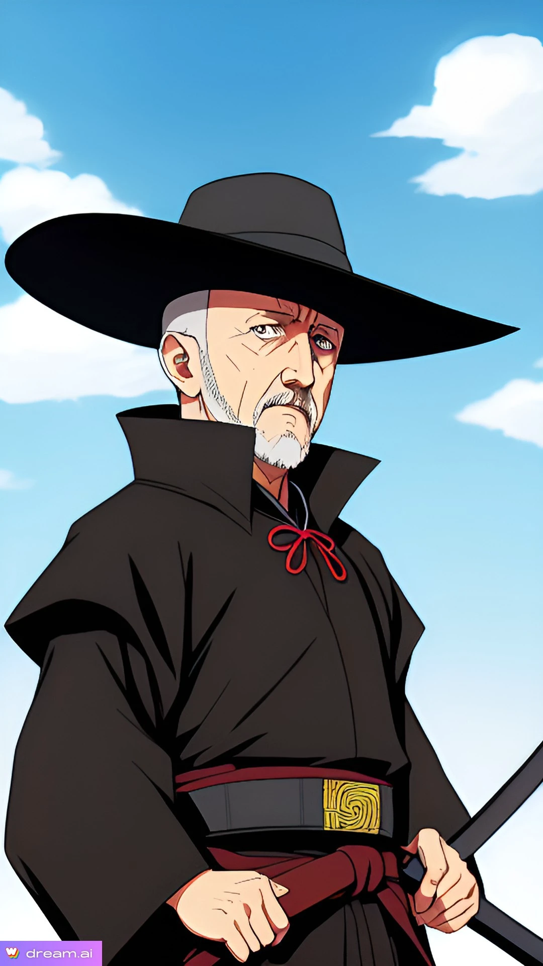 Mike Ehrmantraut From Breaking Bad as a Ninja in the Naruto Universe