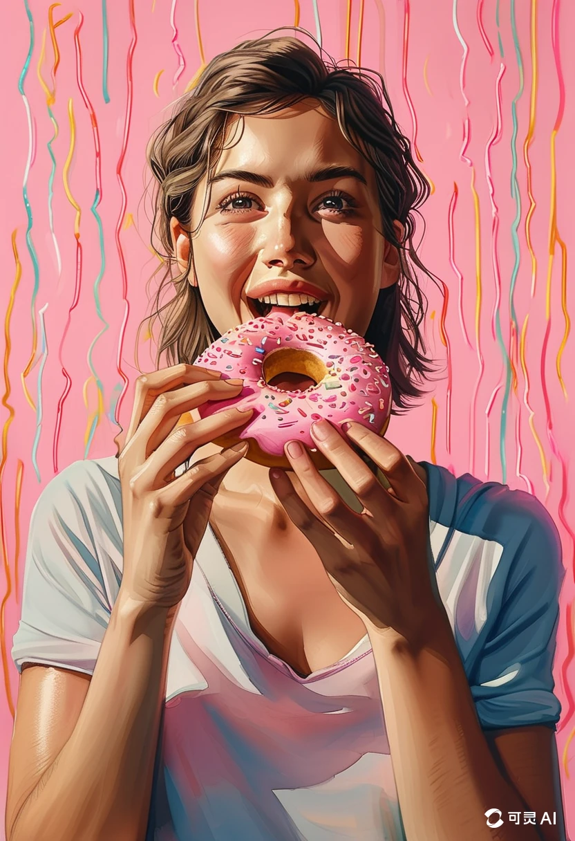Eating Donuts/吃甜甜圈/ドーナツを食べる
