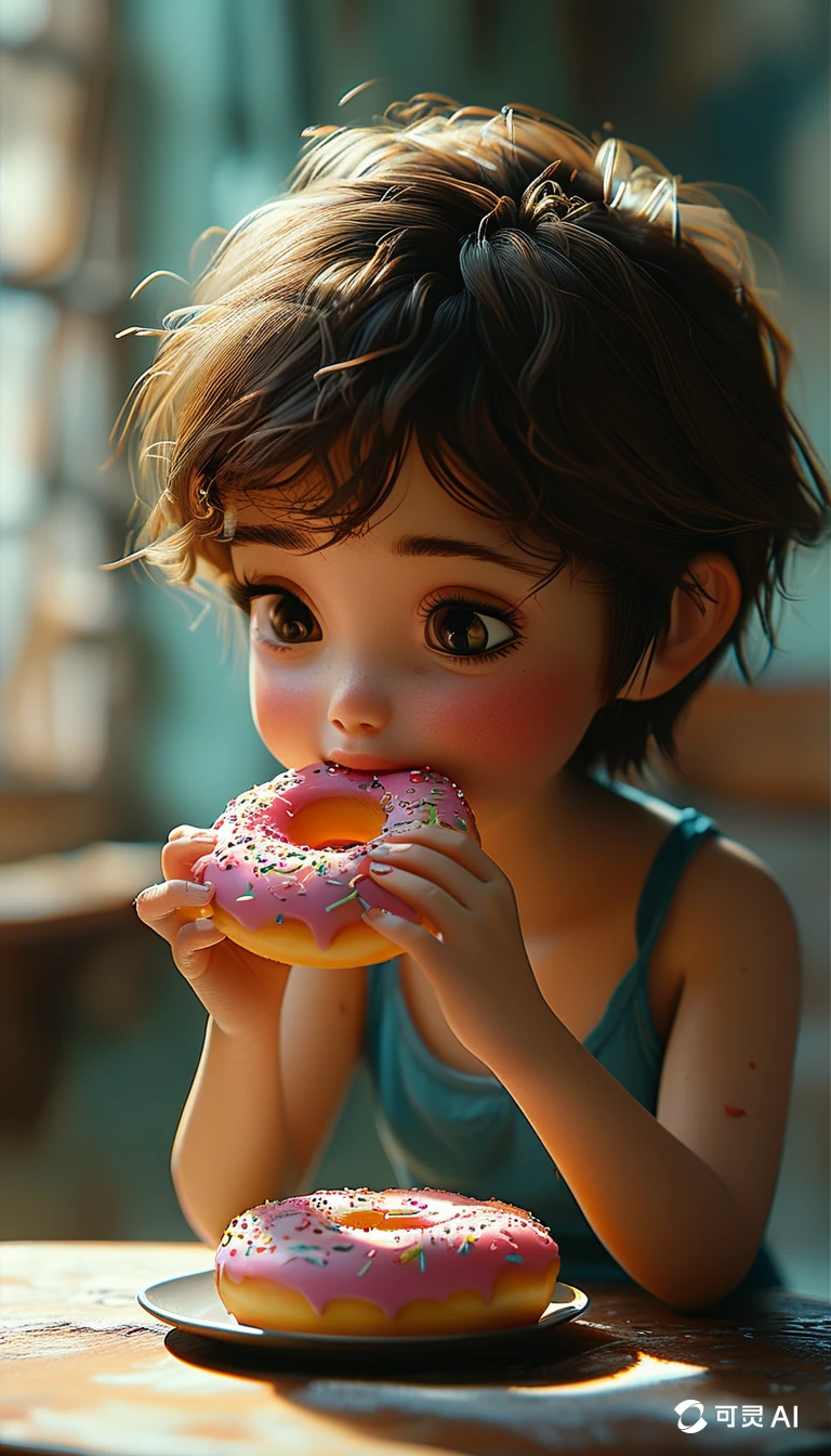 Eating Donuts/吃甜甜圈/ドーナツを食べる