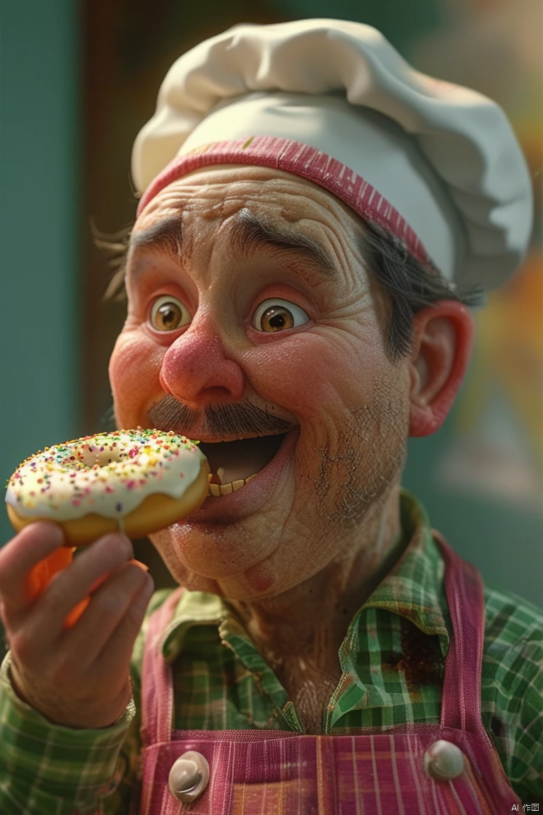 Eating Donuts/吃甜甜圈/ドーナツを食べる