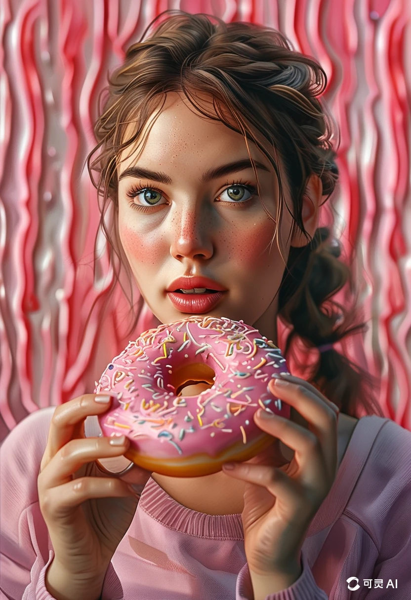 Eating Donuts/吃甜甜圈/ドーナツを食べる