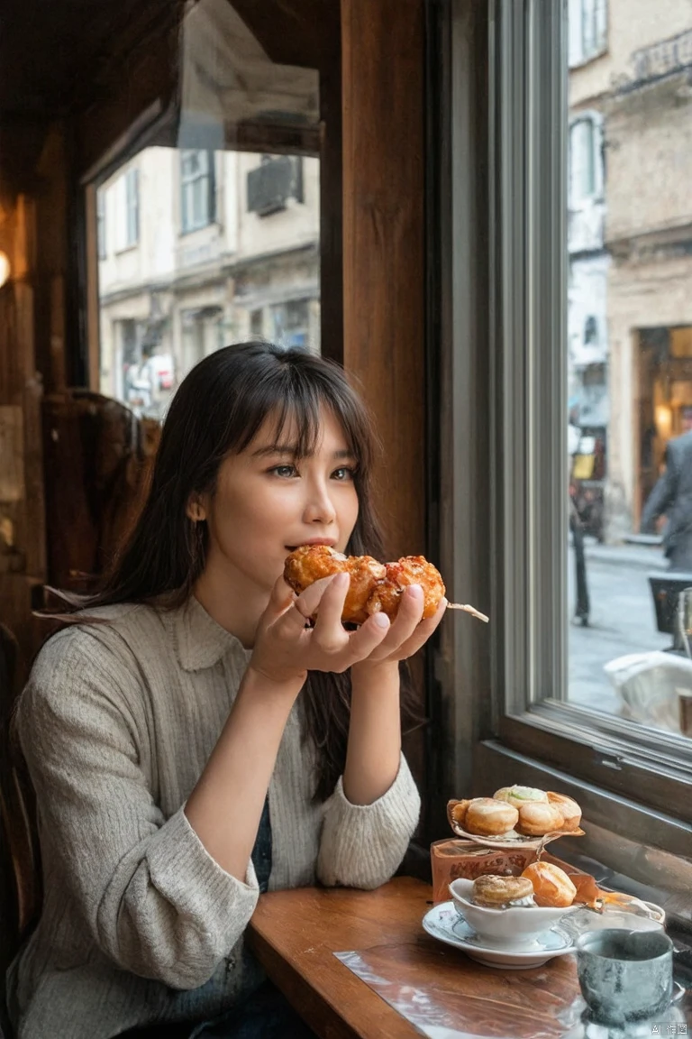 Eating Donuts/吃甜甜圈/ドーナツを食べる