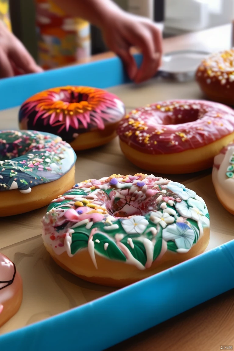 Eating Donuts/吃甜甜圈/ドーナツを食べる
