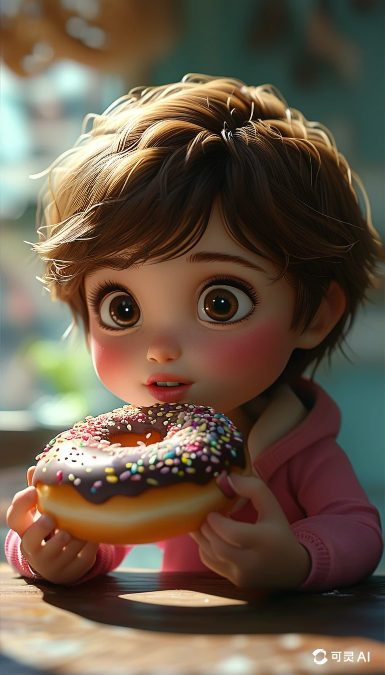Eating Donuts/吃甜甜圈/ドーナツを食べる