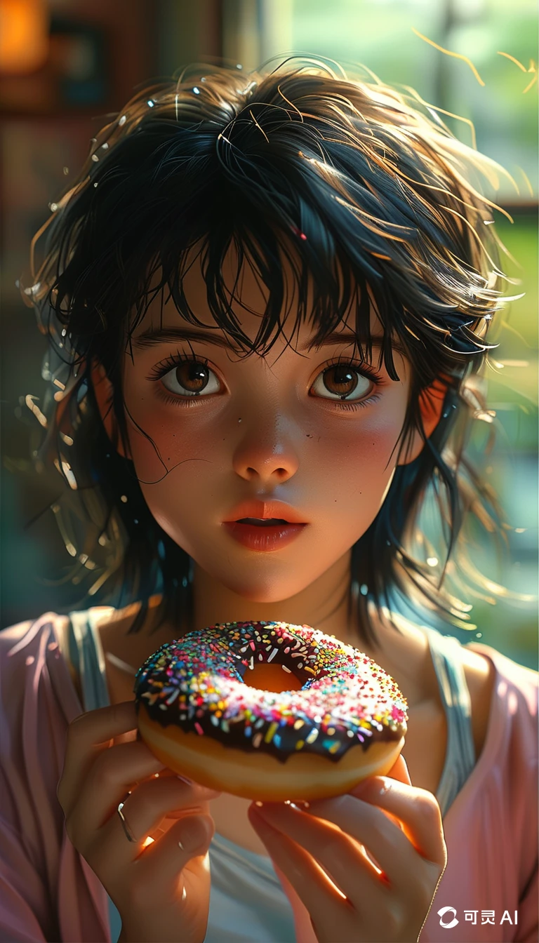 Eating Donuts/吃甜甜圈/ドーナツを食べる