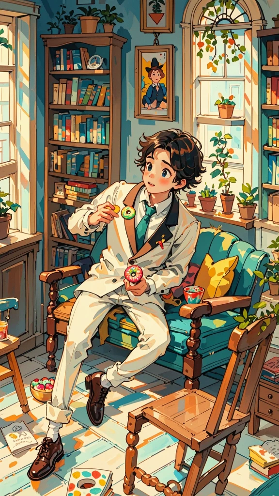 Eating Donuts/吃甜甜圈/ドーナツを食べる