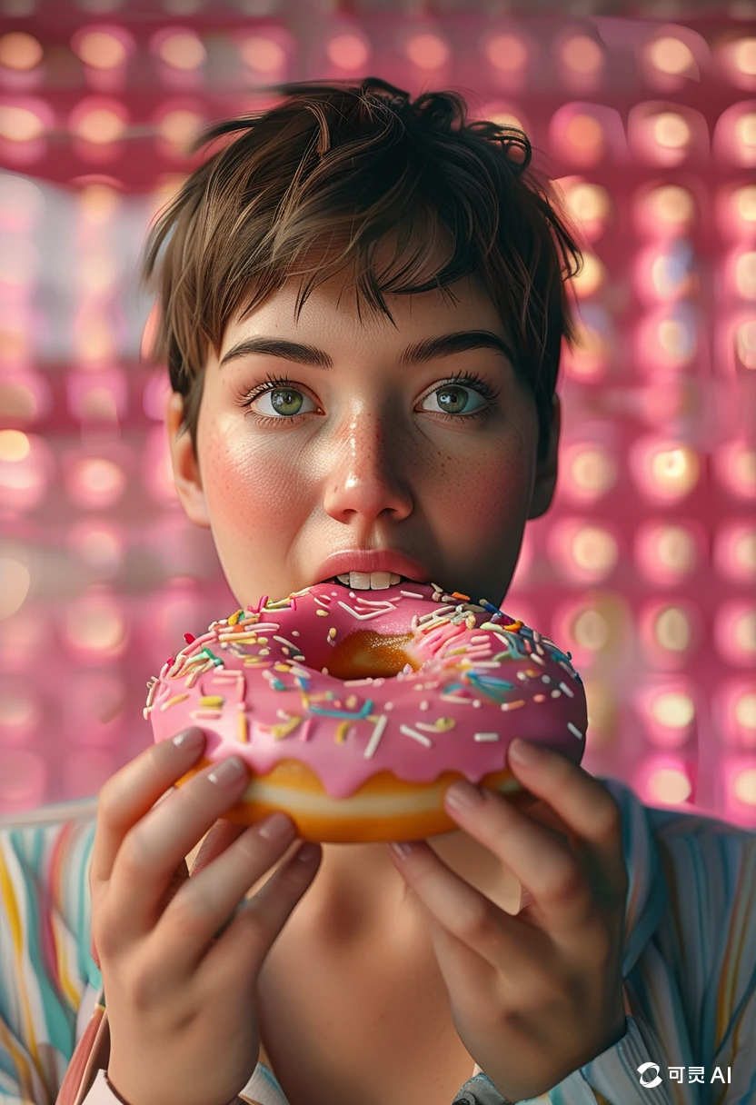 Eating Donuts/吃甜甜圈/ドーナツを食べる