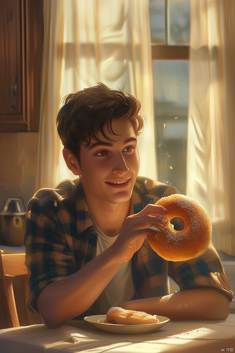 Eating Donuts/吃甜甜圈/ドーナツを食べる