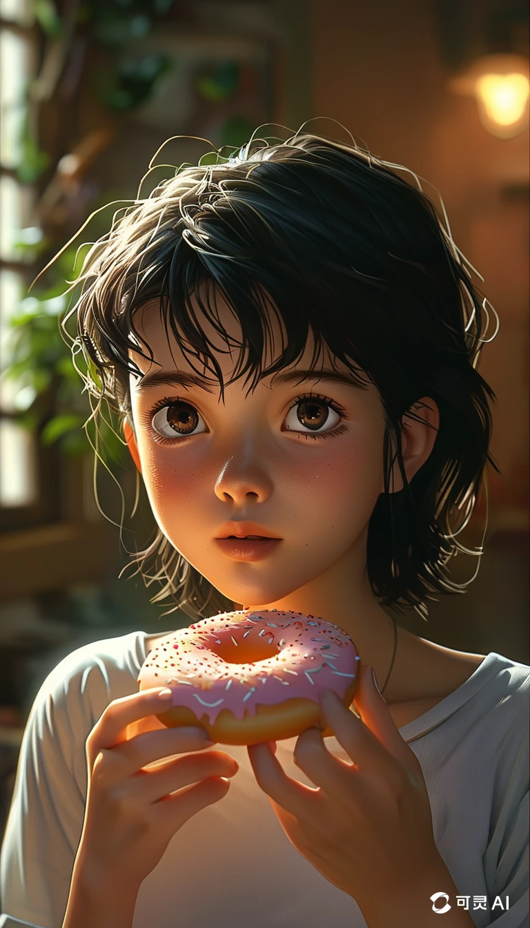 Eating Donuts/吃甜甜圈/ドーナツを食べる