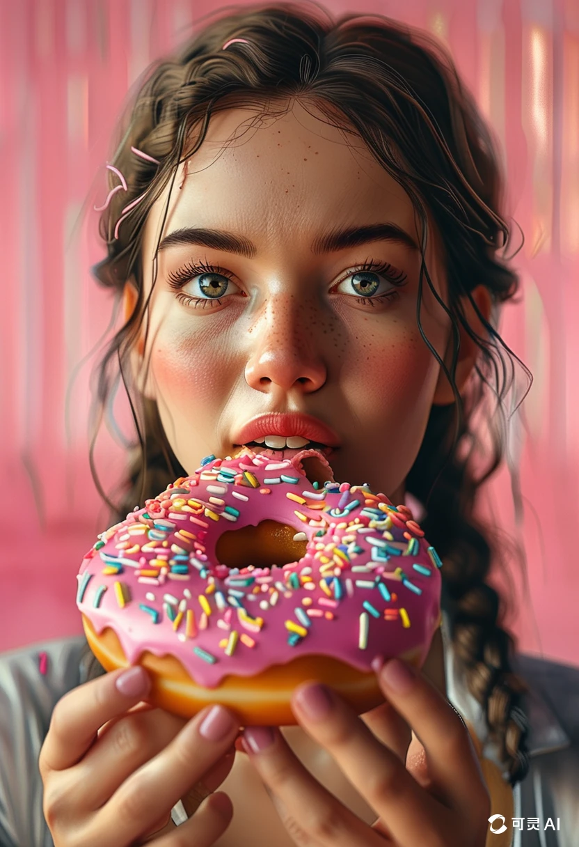 Eating Donuts/吃甜甜圈/ドーナツを食べる