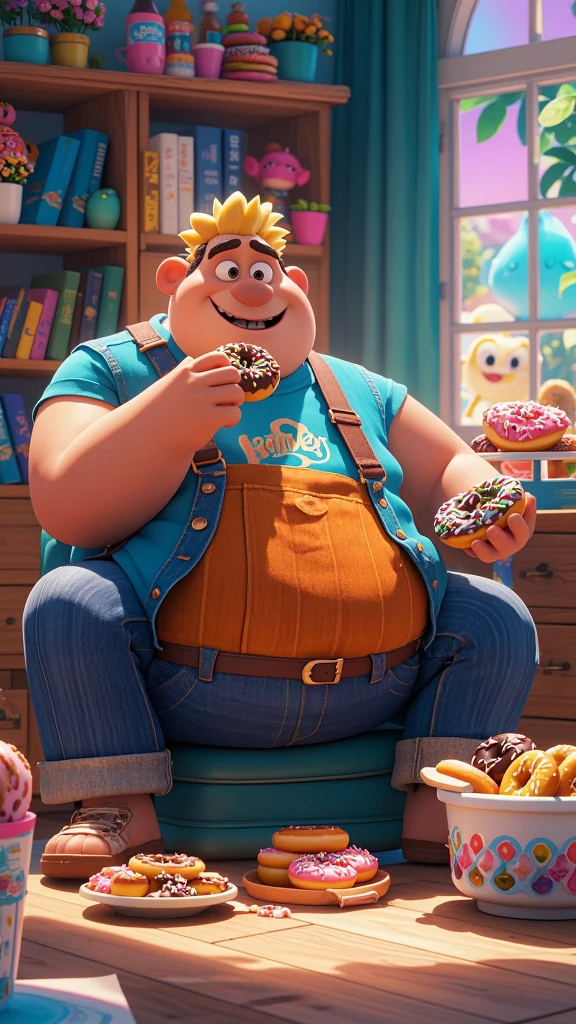 Eating Donuts/吃甜甜圈/ドーナツを食べる
