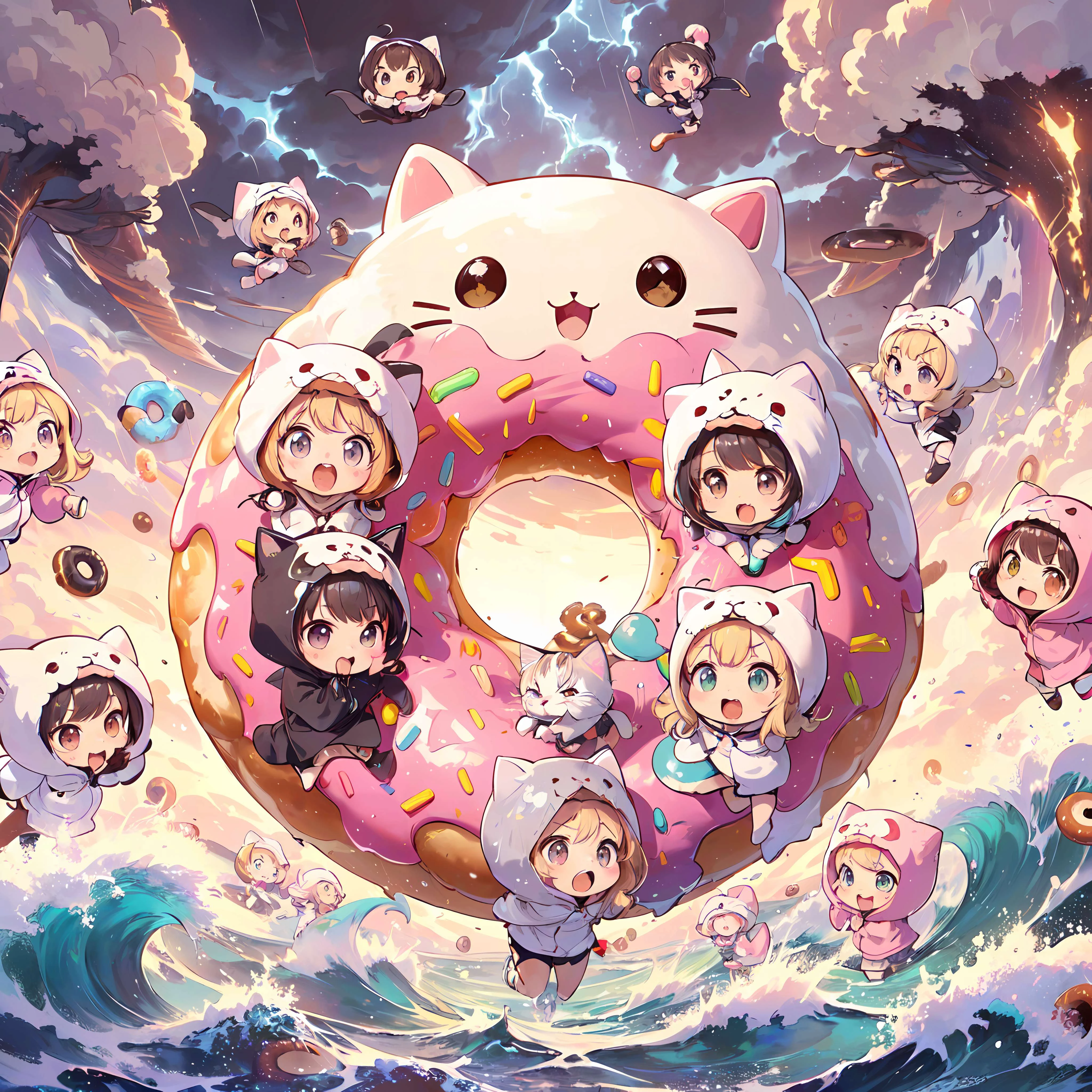 木〇スペシャル！南海の孤島に幻の巨大ドーナツを狩る伝説のにゃんこ族を見た！！