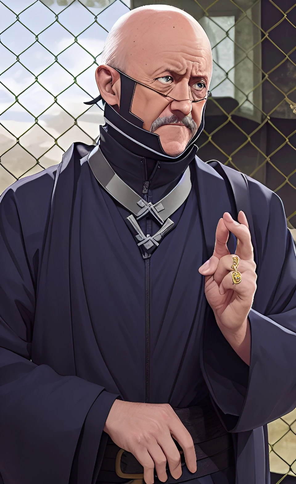 Mike Ehrmantraut From Breaking Bad as a Ninja in the Naruto Universe