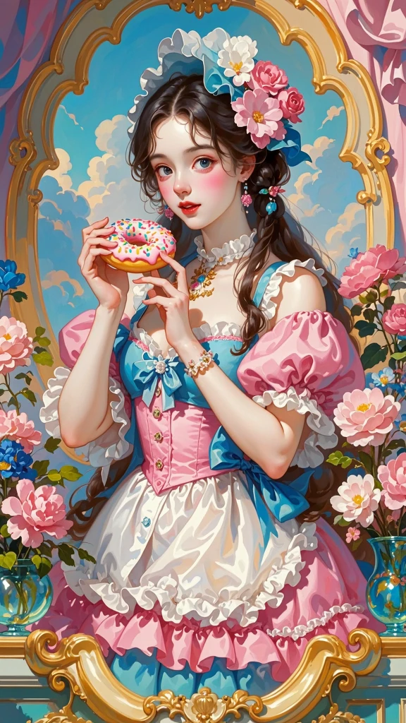 Eating Donuts/吃甜甜圈/ドーナツを食べる