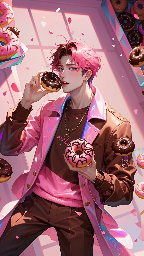 Eating Donuts/吃甜甜圈/ドーナツを食べる