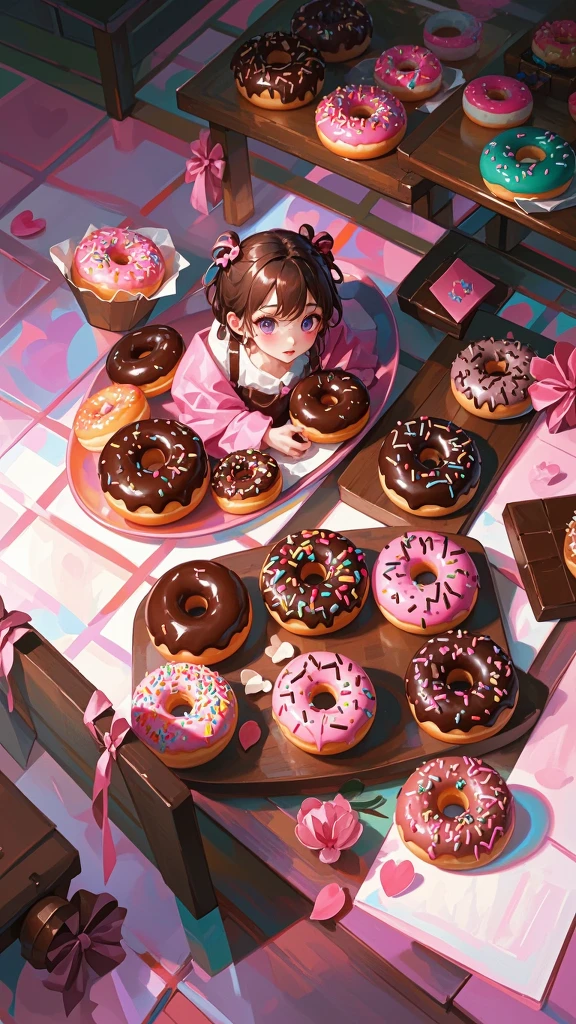 Eating Donuts/吃甜甜圈/ドーナツを食べる