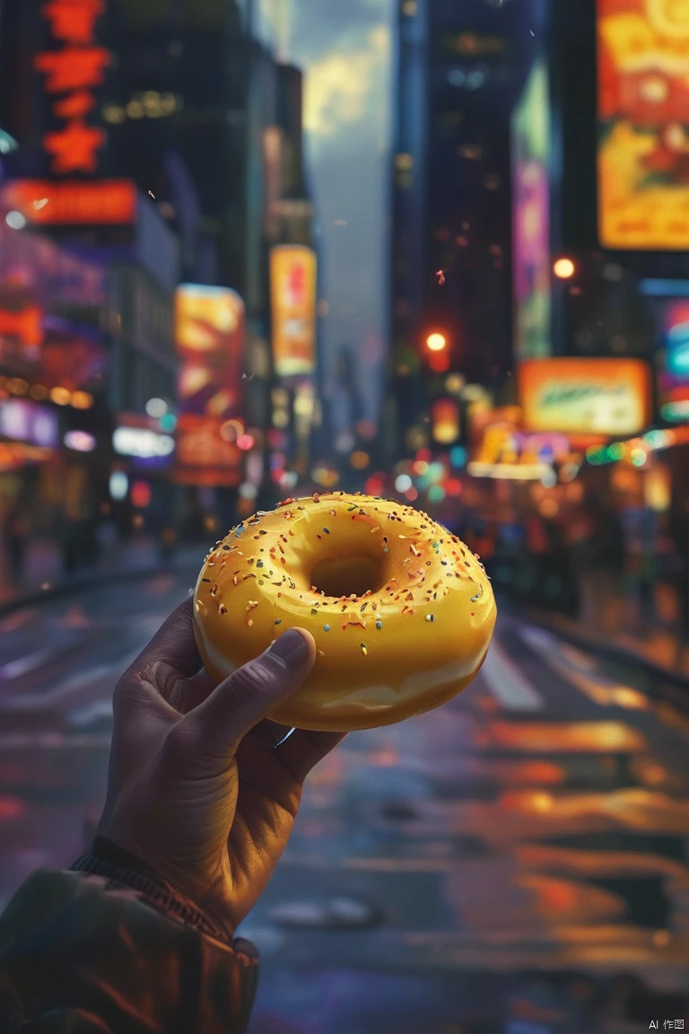 Eating Donuts/吃甜甜圈/ドーナツを食べる