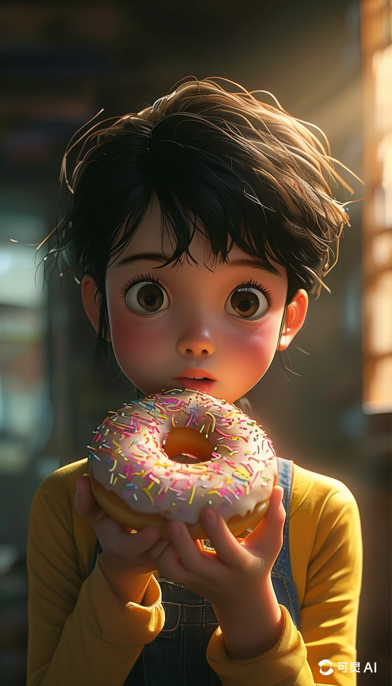 Eating Donuts/吃甜甜圈/ドーナツを食べる