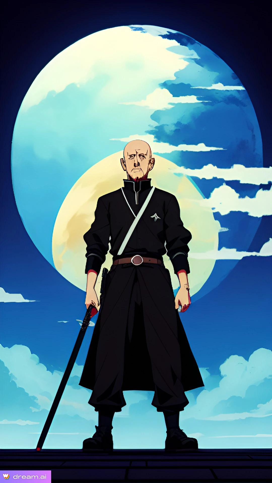 Mike Ehrmantraut From Breaking Bad as a Ninja in the Naruto Universe