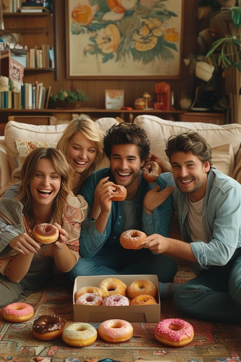 Eating Donuts/吃甜甜圈/ドーナツを食べる
