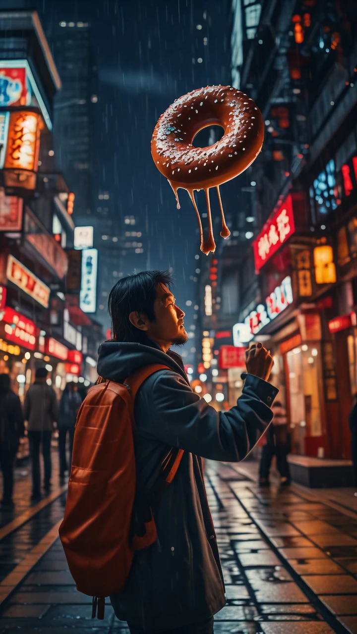 Eating Donuts/吃甜甜圈/ドーナツを食べる