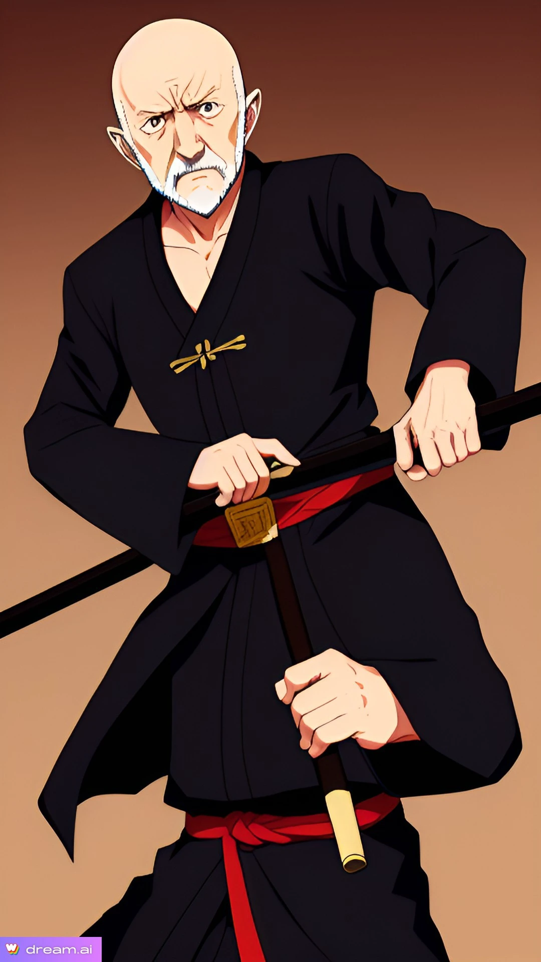 Mike Ehrmantraut From Breaking Bad as a Ninja in the Naruto Universe