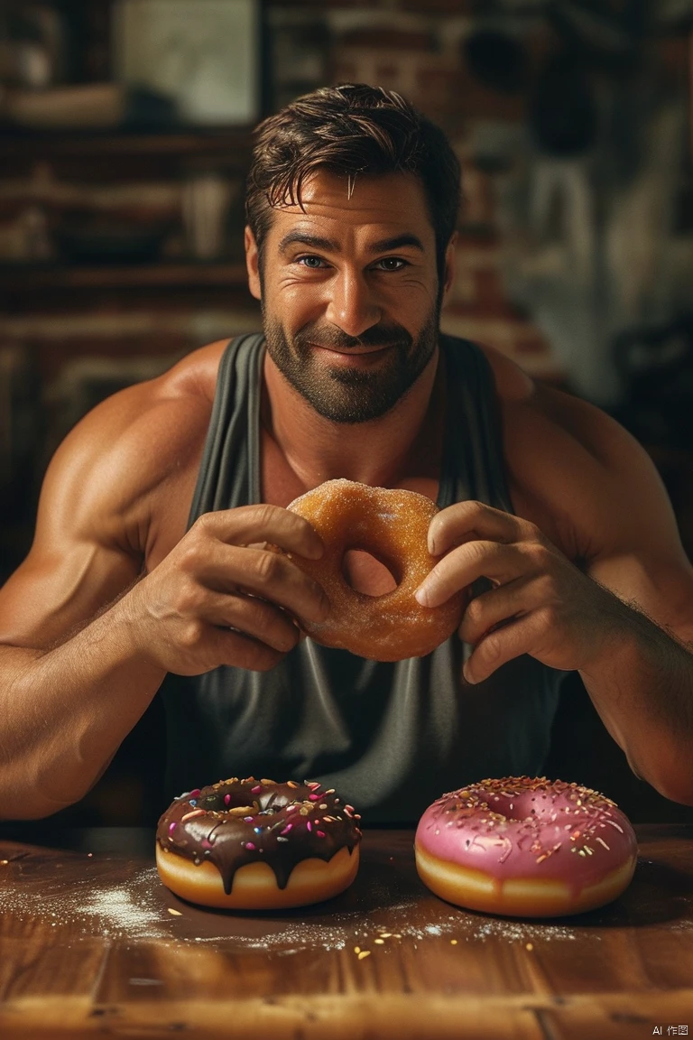 Eating Donuts/吃甜甜圈/ドーナツを食べる