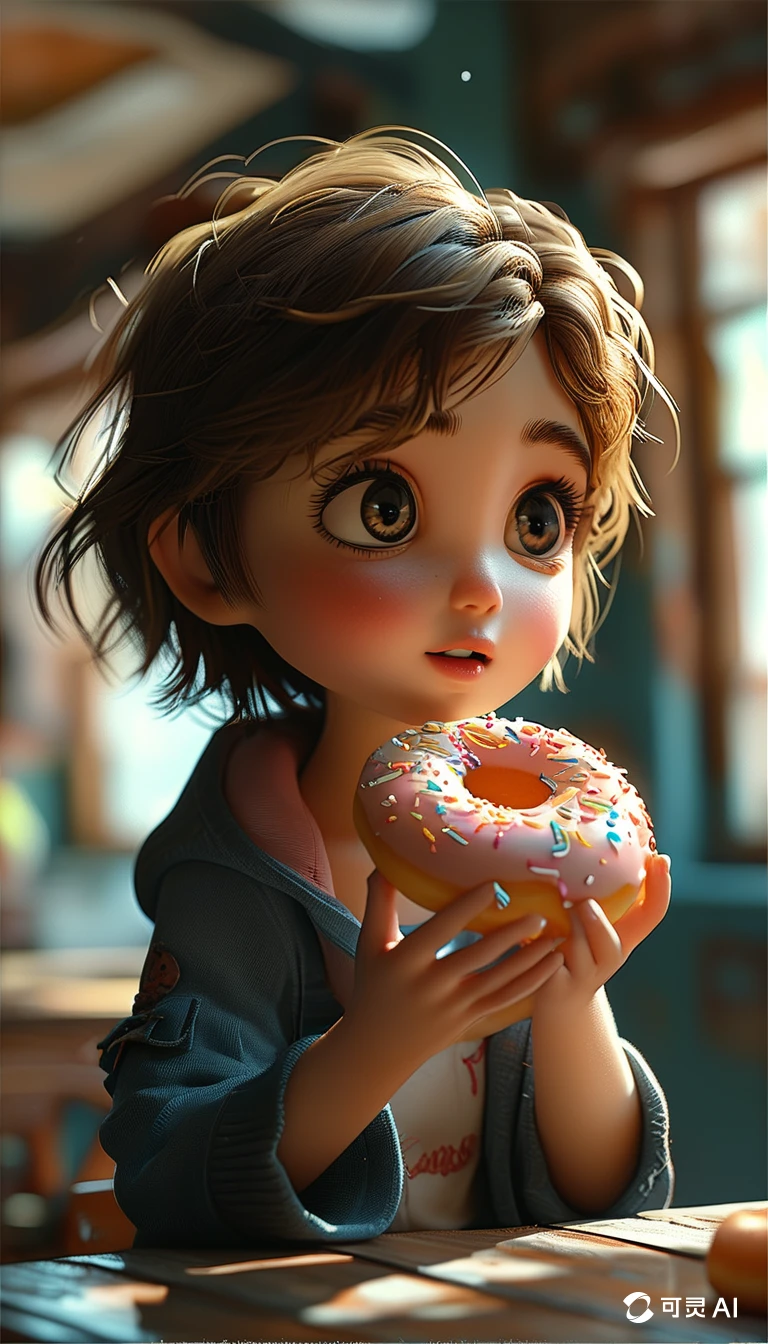 Eating Donuts/吃甜甜圈/ドーナツを食べる