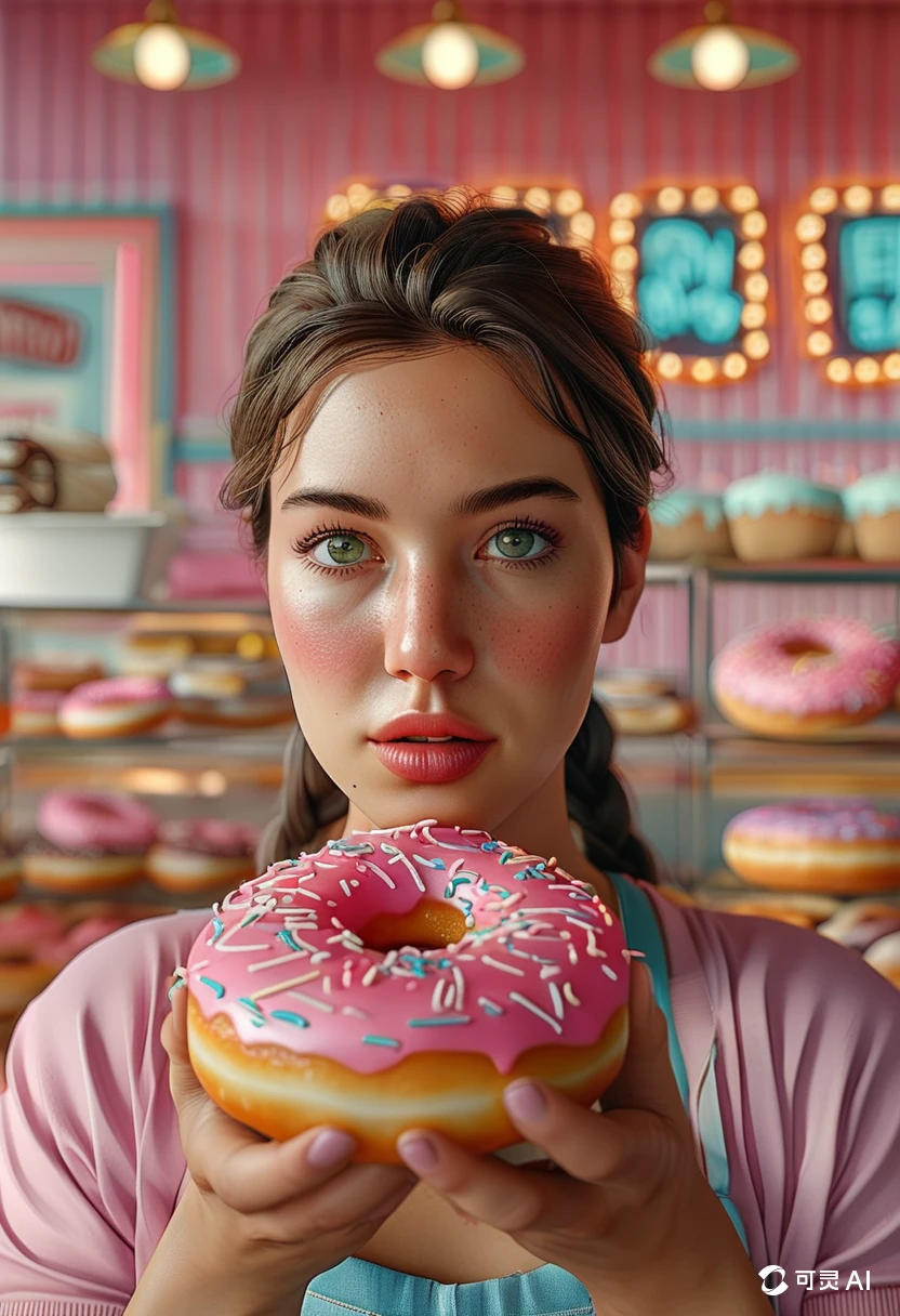 Eating Donuts/吃甜甜圈/ドーナツを食べる