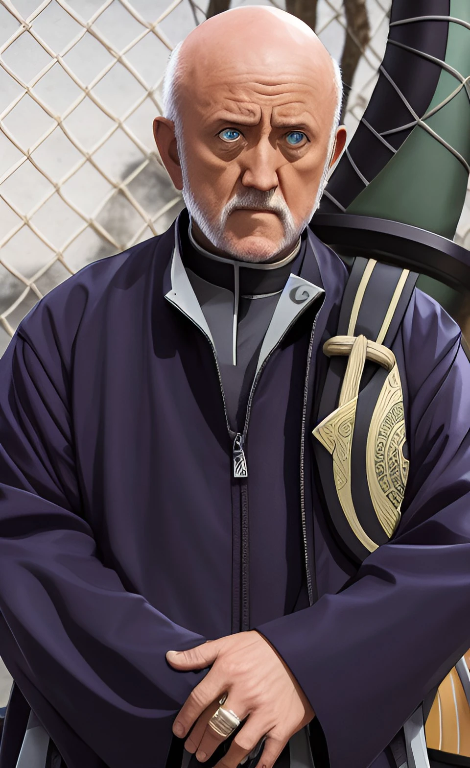 Mike Ehrmantraut From Breaking Bad as a Ninja in the Naruto Universe