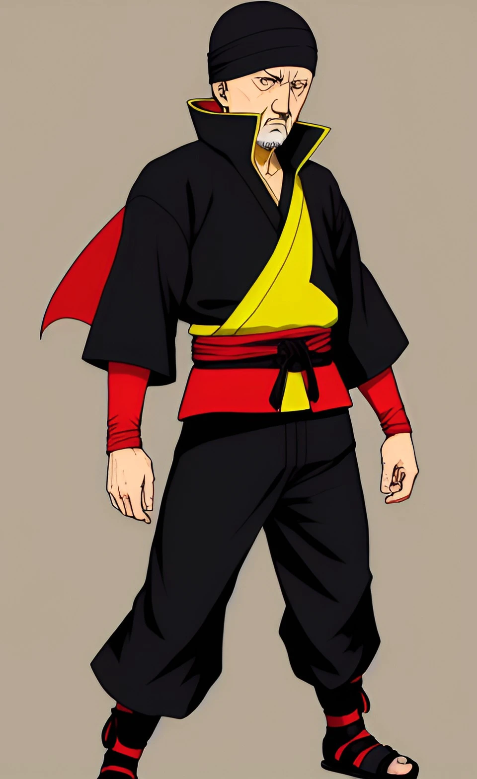 Mike Ehrmantraut From Breaking Bad as a Ninja in the Naruto Universe